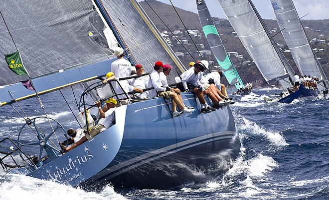 Aquarius in action International Rolex Regatta © Rolex/ St Thomas Yacht Club/ Ingrid Abery